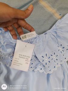 Light Blue Off Shoulder Top