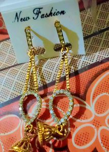 Gold Tone Dangle Earrings