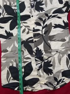 Stylish Floral Print Shirt Short Sleeve