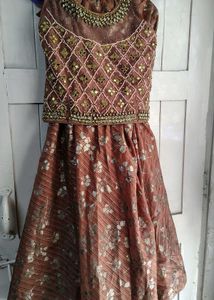 🤎 Brown Crop Top Lehenga choli🔥ethnic set