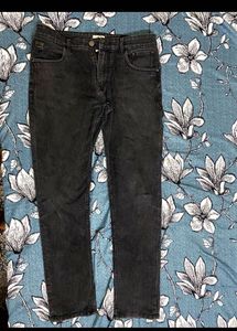 WROGN Men Black Slim Fit Mid-Rise CleanLookStretc