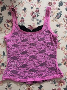 Lace Trim Tank Top