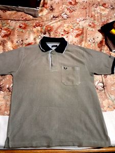 Men's Grey Coloured Tshirt