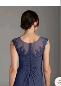 Elegant imported Navy Blue Maxi Dres