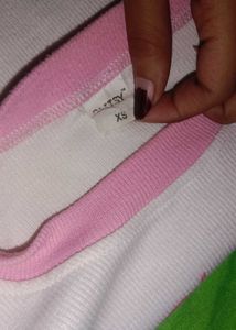 Hello Kitty Y2K Crop Top / black and white striped