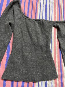 Asymmetrical Top In Grey 🩶