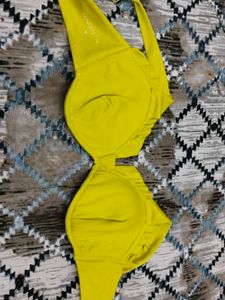 Bright Yellow Bikini Top