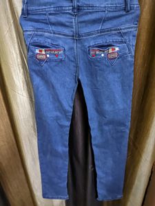 Blue Mid Rise Jeans For Boys