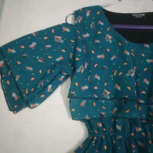 Printed Long Dress
