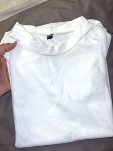 White Puff Sleeve Top