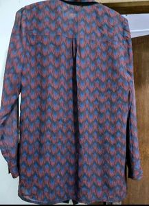 Purple Colour Korean Tops, Bust Size 36
