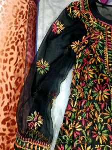 Chikankari Multicolour Kurta