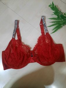 Victoria's Secret Red Lace Bra