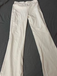 White Flared Leggings