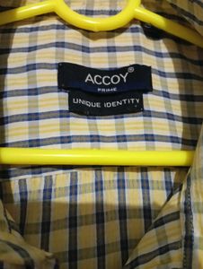 Accoy Plaid Short Sleeve Button-Down