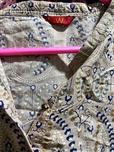 W Paisley Print Kurti