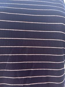 Striped Cold Shoulder Top