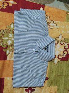 Striped Button-Down Shirt