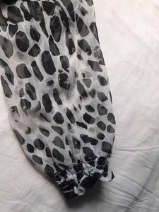 Animal Printed Chiffon Top