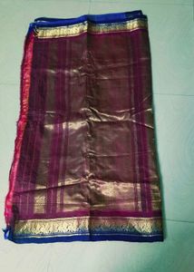 Multi Colour Cotton Silk Pure Gadwal Saree