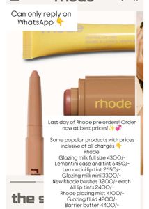 Rhode Website Pre Orders