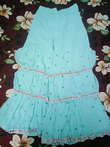 Aqua Embellished Mini Dress