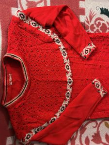 Red Embellished Dress