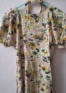 Autumn Bloom Belted A-line Dress [FIG]