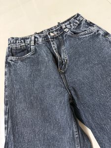 Wide Leg Acid Wash Jeans
