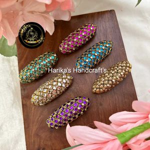 Beautiful silk thread saree pins one piece