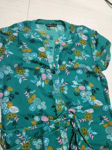 Green Floral Jumpsuit