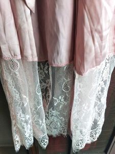 URBANIC Satin Lace Robe