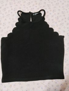 Cute Black Crop Top
