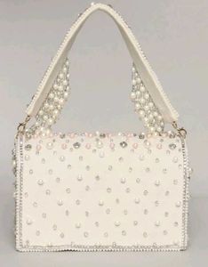 Elegant Beaded Clutch with Strap