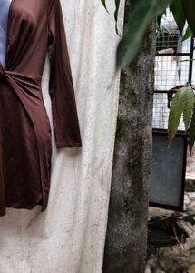 30318. Brown Mini Dress