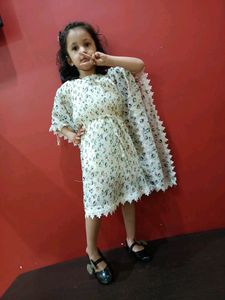 white floral kaftaan