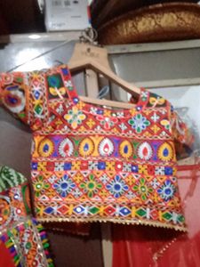 Red Green Choli