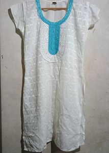 A White Chikankari Kurti