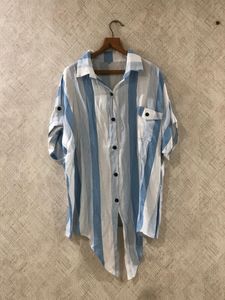 Blue and White Stripped top