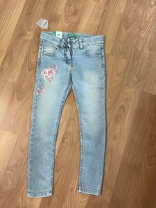 Floral Denim Jeans