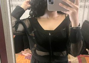 Brand New Mesh Crop Jecket For Women