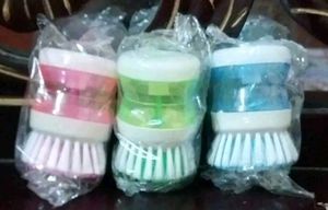 Cleaning Brush Cum Liquid Dispenser
