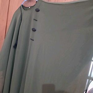 Green Color Abaya