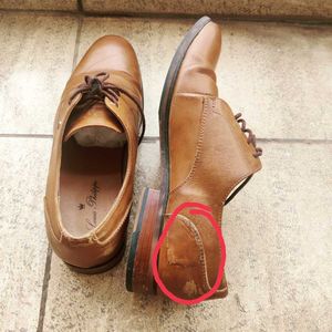 Louis Philippe Brown Formal Shoes