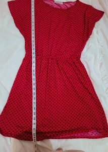 Red &amp; Black Fit &amp; Flare Dress