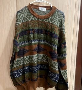 Vintage Japenese Patterned Sweater
