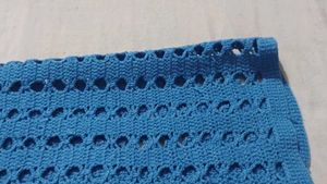 Blue Crochet Vest