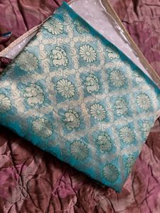 New Silk Saree With Unstich Blouse