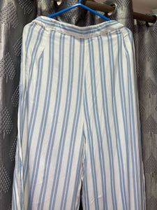 Striped Wide-Leg Pants