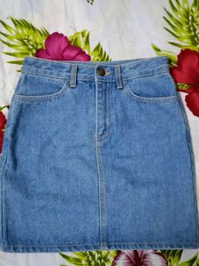 Denim Mini Skirt
